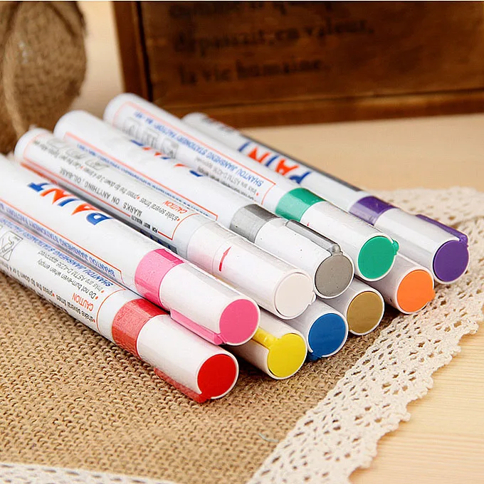 paint pen white paint pen pen direct tire Scratch repair Pak pen Oil Paints Art Marker