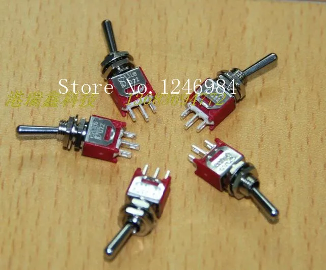 [SA]TS-4 single tripod two tranches M5.08 small toggle switch toggle switch rocker Taiwan Deli Wei 2MS1 Q22--100PCS/LOT image 3