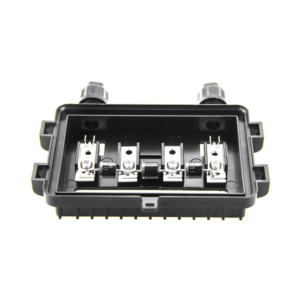 Caixa de junção solar ip65 pv, caixa de conexão 4 díodos 100w-180w, painel solar, 15 peças