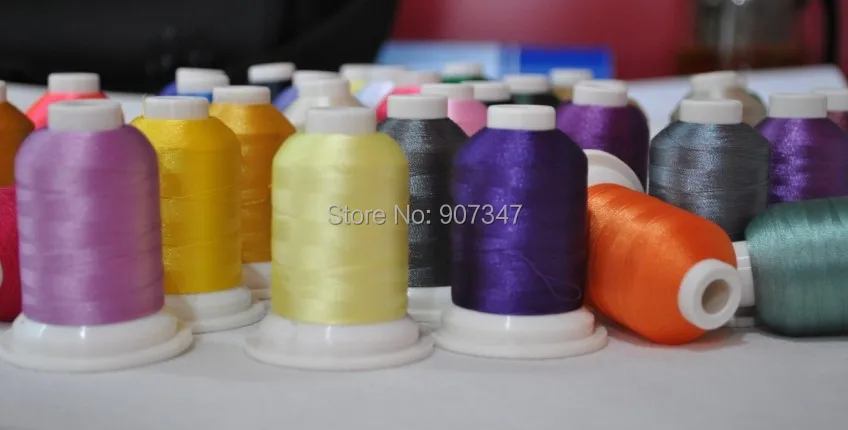 61 pcs/ box with 61 brother colors machine  polyester embroidery thread  with DHL free shipping