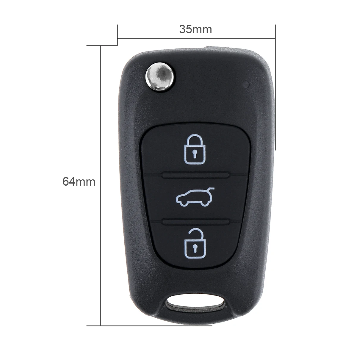 Uncut Blade 3 Button Flip key Folding Car Key Shell No Chip Fit for Hyundai Kia Sportage Picanto 3 Rio K2 K5 Cerato Ceed Soul