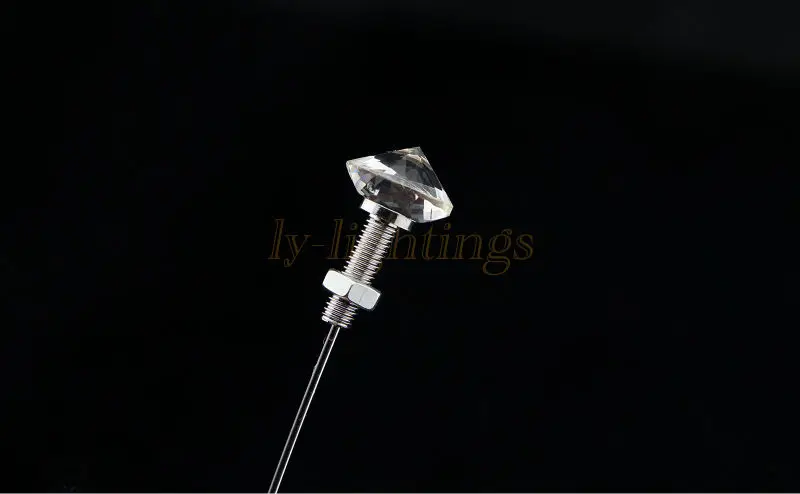 decoration optical fiber light fibre end cups crystal hats tailpieces 50pcs fit 0.5mm-2.5mm fiber optics metal+glass fix