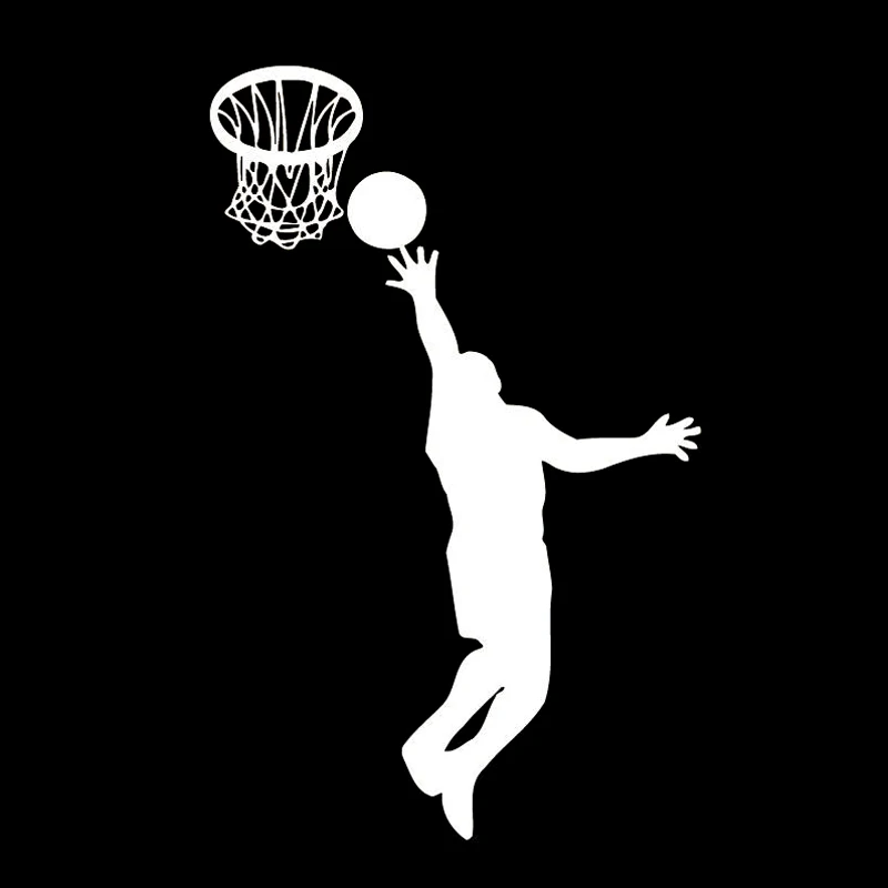 10.7CM*16.9CM Gym Decor Sport Basketball Player Car Sticker Vinyl S9-0200