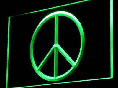 

i910 Peace Peaceful Display Home Decor Light Signs On/Off Swtich 20+ Colors 5 Sizes