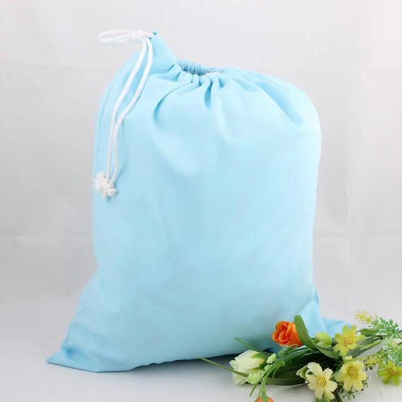 36*28cm Candy Color Drawstring Storage Diaper Bags Washable Reusable Nappy Wet Bag Waterproof Travel Carry Bag 10Pcs/lot