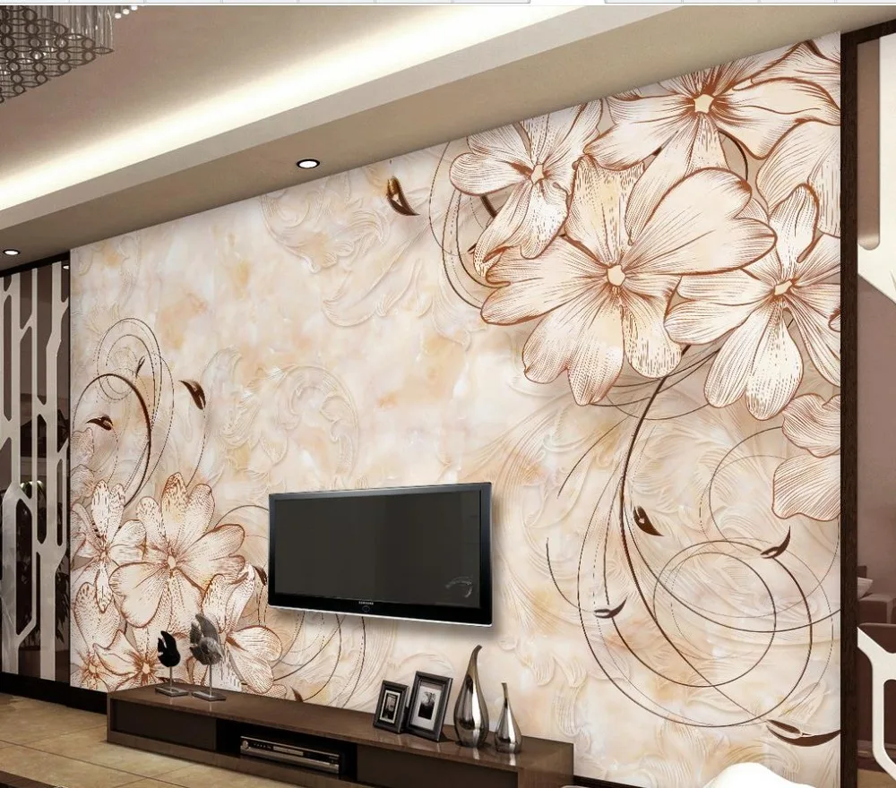 

wallpaper 3d flower Marble Flower wallpaper home decor wallpaper bathroom photo wall murals wallpaper