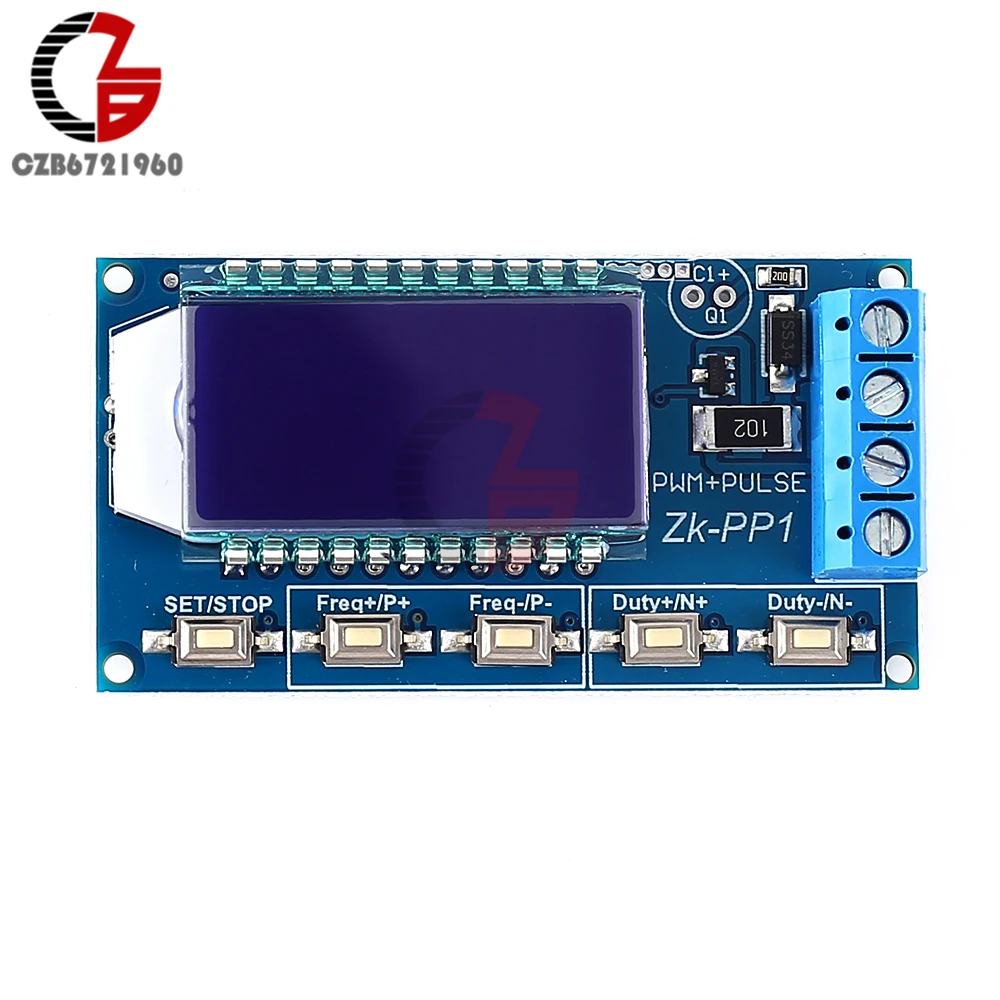 Modulo Generatore di Segnale di Impulso di PWM DC 3.3V-30V 1Hz-150KHz 1CH Regolabile di Dovere di Frequenza cycle Dell\'onda Quadra di Protezione di