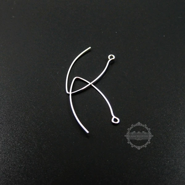 

30*16mm 925 solid sterling silver earrings wire hoop DIY jewelry findings supplies 1702063