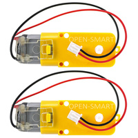 OPEN-SMART 2PCS 3V-6V DC Gear Motor with XH2.54-2P Cable Large Torque Motor for Smart Car Kit