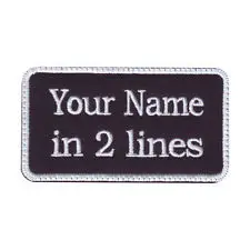 Cheap custom embroidered patches No Minimum Lower price custom embroidered patches name tag hot sales name Embroidered Patches