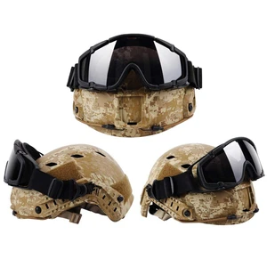 FMA Taktische ballistische Helmgläser, Anti-Schwarz-Sicherheitsbrillen für Seitenbahnenhelme, sauberes Objektiv, Airsoft, BK 12 Main Sales Military Balistic Helm - №9