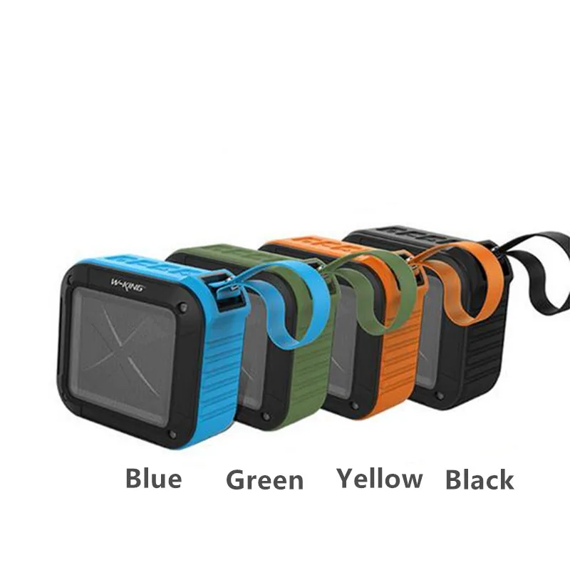 W-King Waterproof Bluetooth Speaker, Wireless Music Subwoofe, FM Radio Box, Anti-Drop, Outdoor Bicycle, TF Card Loudspeakers