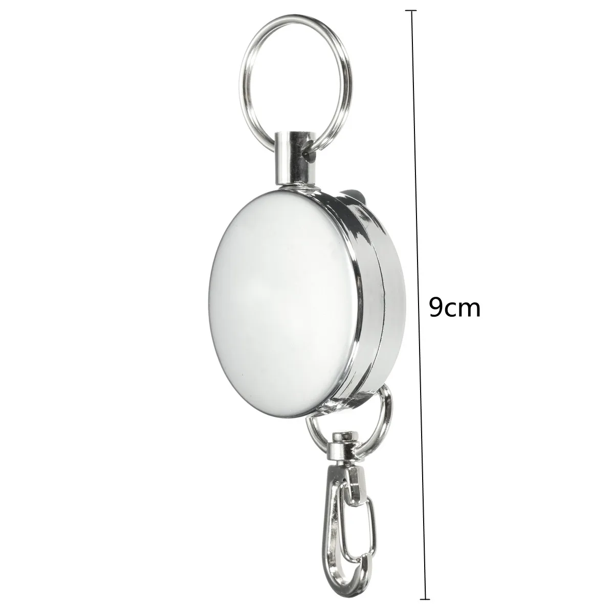 Anti-lost Resilience Steel Wire Rope Elastic Keychain Recoil Sporty Retractable Key Ring