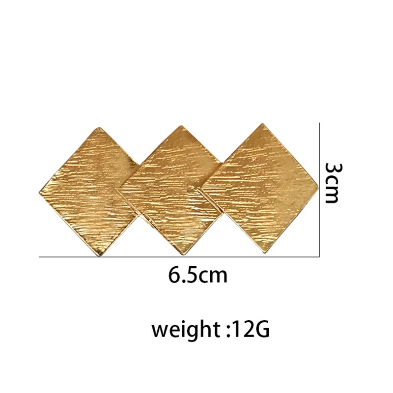 2022 New Fashion Metal Hair Clips Women Geometric Hairpin Simple Rose Gold Silver Plated Diamond Shape Hair Accessories Barrette