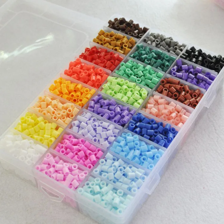 

5mm24/36 Colors diy toy box set of Hama Beads pegboard accessories EVA perler Fuse beads for Children puzzle Educational jigsaw