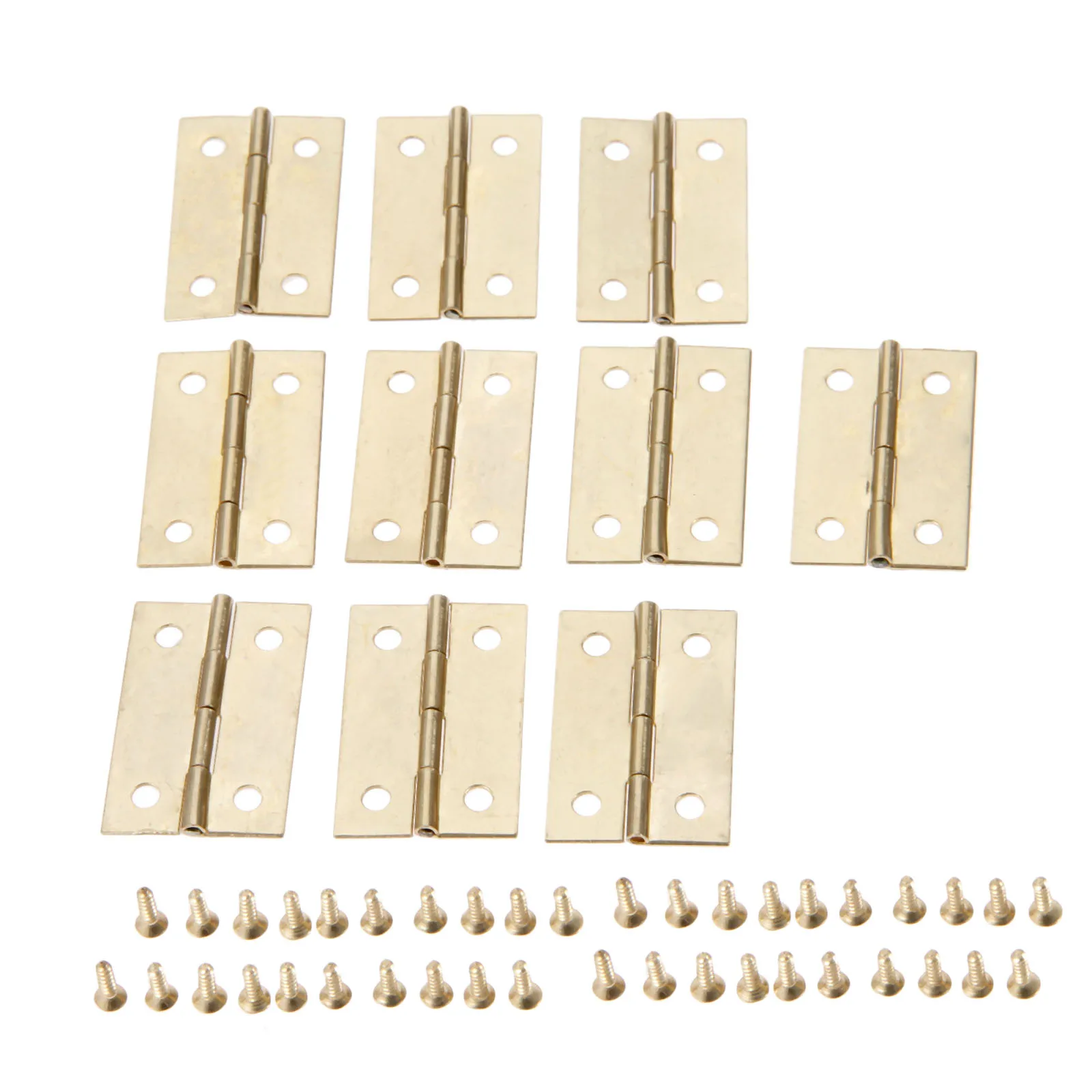 

10Pcs 35x22mm Gold Furniture Cabinet Hinge Drawer Door Small Hinge 4 Hole Jewelry Wood Box Decorative Hinge Furniture Hardware