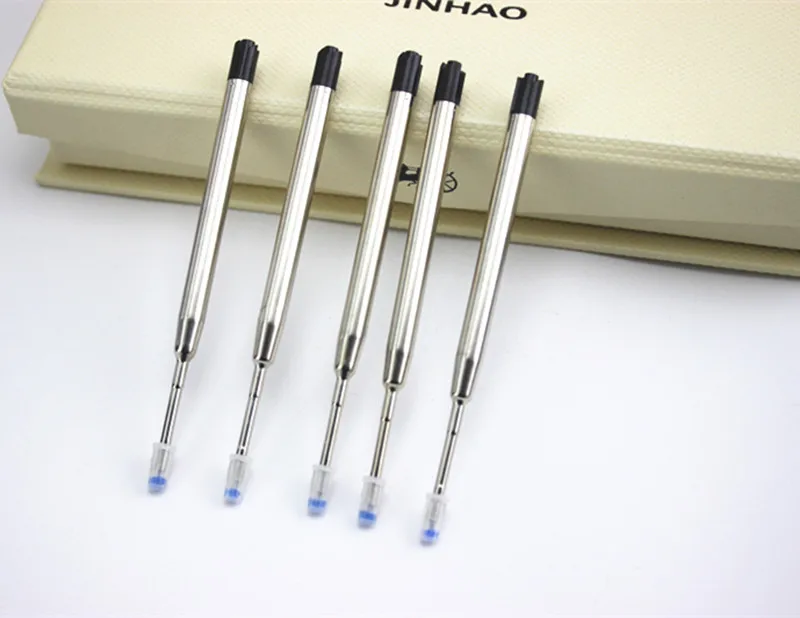 10 Pcs /Lot, ( Black )BALLPOINT Pen Refill For ,New Design Pen Rods / Wholesale price luxury metal gel pen refill