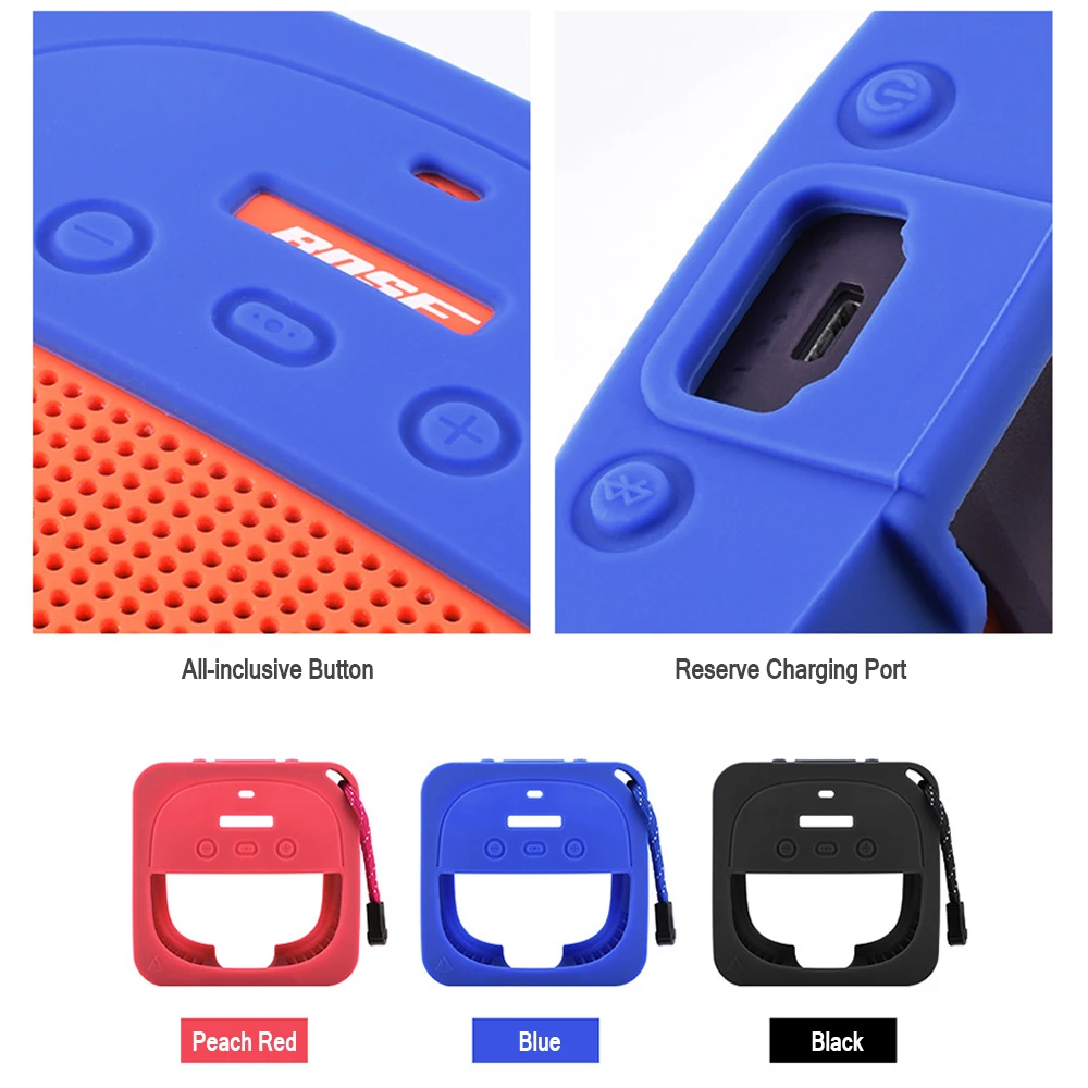 Newest Silica Gel Portable Cover Case for Bose SoundLink Micro Bluetooth Speaker Shockproof Soft Silicone Gel Container Bags - Image 6