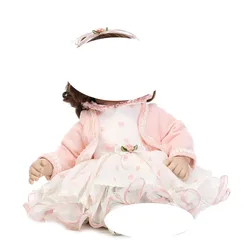 Cute Dress Clothes Sets For 50cm -52 cm Lifelike Silicone Reborn Baby Dolls Dress DIY Accessories Baby Toys For Girls Kids Gift