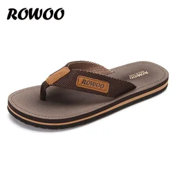 Beach Flip Flops Men's Summer Slippers Ribbon Thong Sandals Fashion Casual Soft Indoor Outdoor Male Footwear Wholesale Dropship