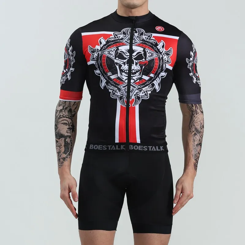 

2019 BOESTALK Bicycle Team Competition Clothing Outdoor Sports Mountain Bike Set Summer short sleeve quick-drying breathable fab