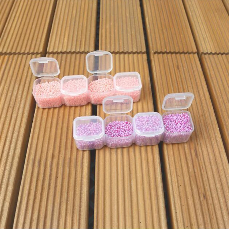 2pcs/set 28 Slots diamond painting Box Accessories Clear plastic Beads Display Storage Boxes diamond Embroidery tools Accessory