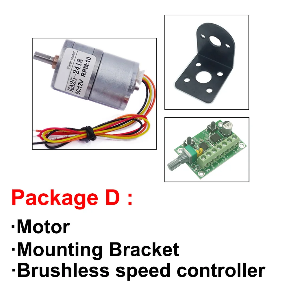 Mini Micro 12V 24V Brushless DC Geared motor Low RPM To High Speed 8.5 To 1977RPM Electric BLDC Motor 12V For Smart Device