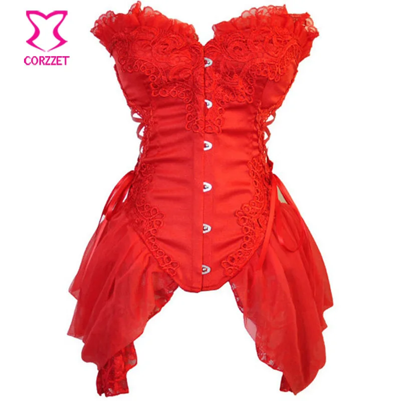 Vestido gótico negro sin tirantes Para fiesta, corsé Burlesque Sexy, adelgazante, cintura