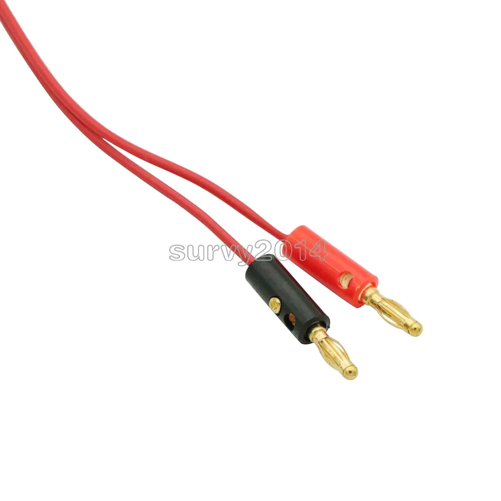 1 زوج اختبار صغير هوك كليب إلى الموز التوصيل لاختبار متعدد كابل رصاص