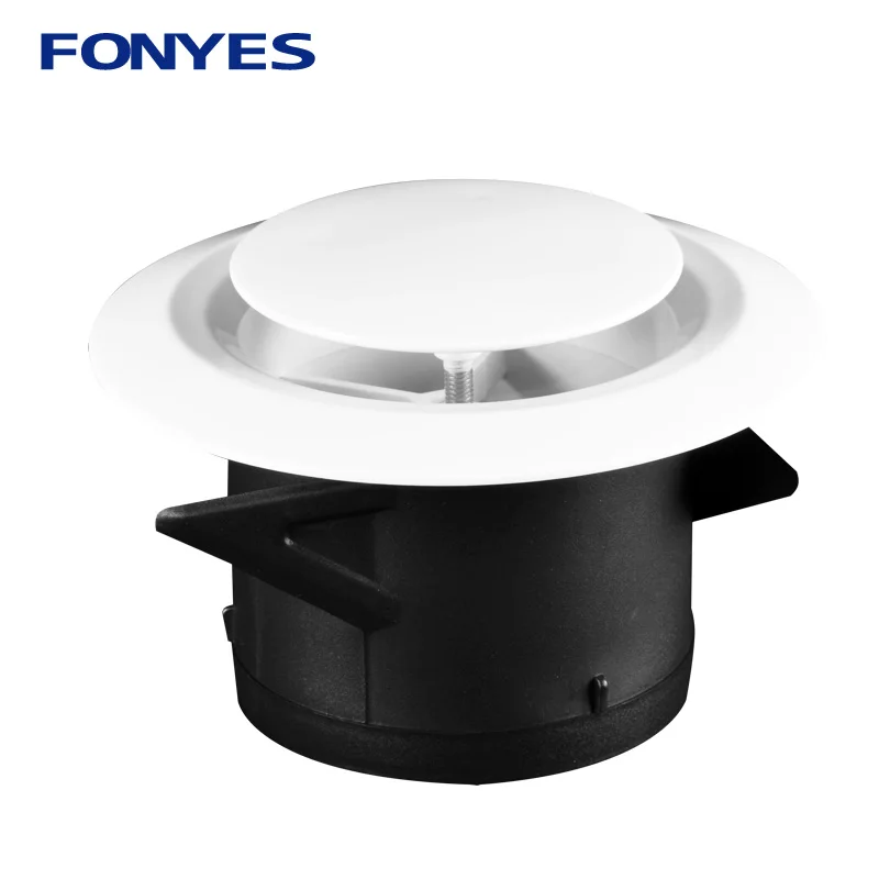 3/4/6 inch Plastic air vent cover bathroom wall ceiling exhaust pipe ventilation grille for round duct 75/100/150mm