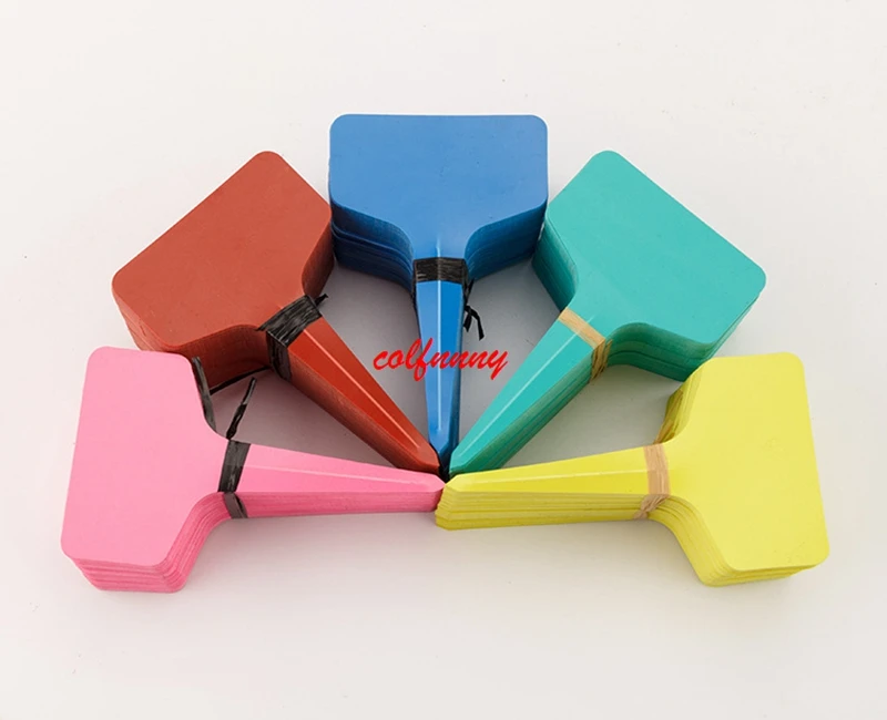 

5000Pcs/lot 6x10cm Plastic Plant T-type Tags Markers Nursery Garden Decoration Tags for Plants Garden Supplies F060102