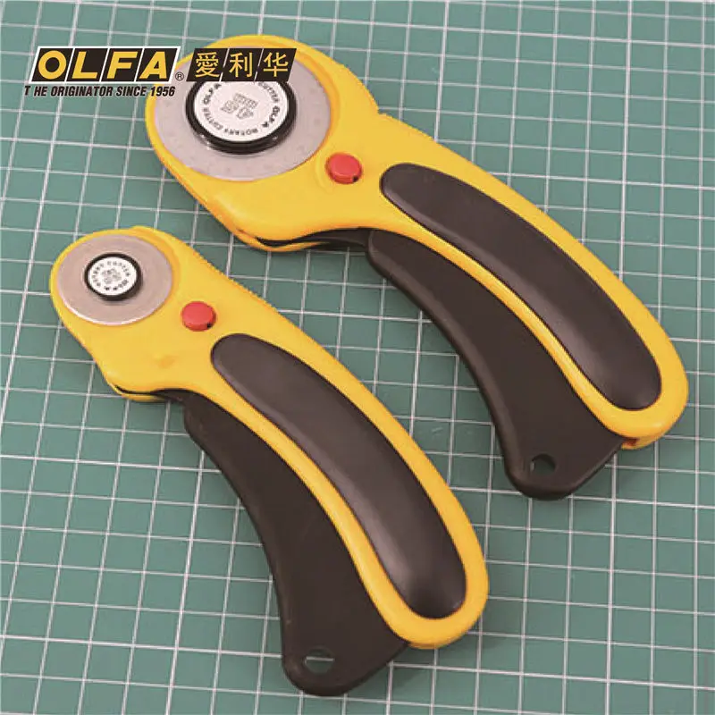 OLFA  Deluxe Ergonomic Rotary Cutter RTY-1/DX  RTY-2/DX RTY-3/DX Stainless Steel Blade OLFA RB60 RB28 PIB45 RB45