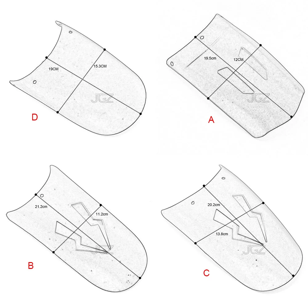 Motorcycle Carbon Front Rear Mudguard Wheel Fender Splash Extension Pad Universal For Chopper Scooter Dirt Bikes Suzuki Yamaha