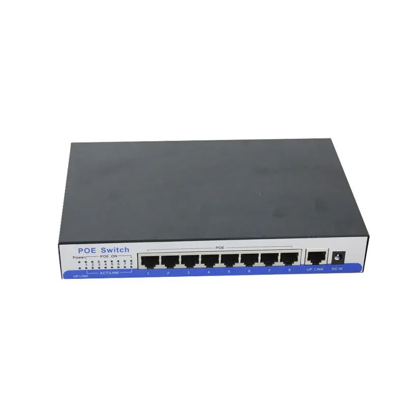 

ANDDEAR gigabit switch poe 9 10/100/1000mbps rj45 port 8 IEEE802.3af/at active poe for Dahua Hik WAPA 3M 1080P HD IP camera CCTV