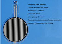 2kg~150kg C40 short-tailed thin film pressure sensor force sensitive resistance flexible sensor seat cushion insole FSR sensor