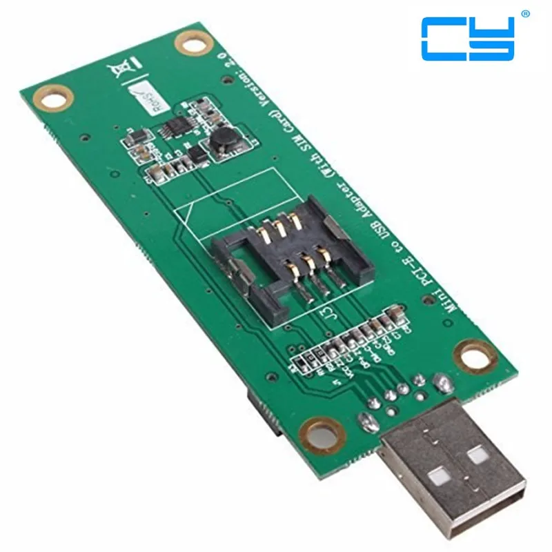 

Mini PCI-Express pcie pci express PCI-E Wireless WWAN to USB Adapter Card with SIM Card Slot Module Testing Tools