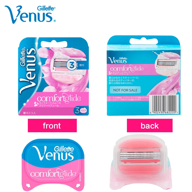 Gillette Venus Women Razor Blade with Spa Soap 3 Layer Sharp Shave Blade Lady Body Curve Replacement Blade Heads Gifts for Women