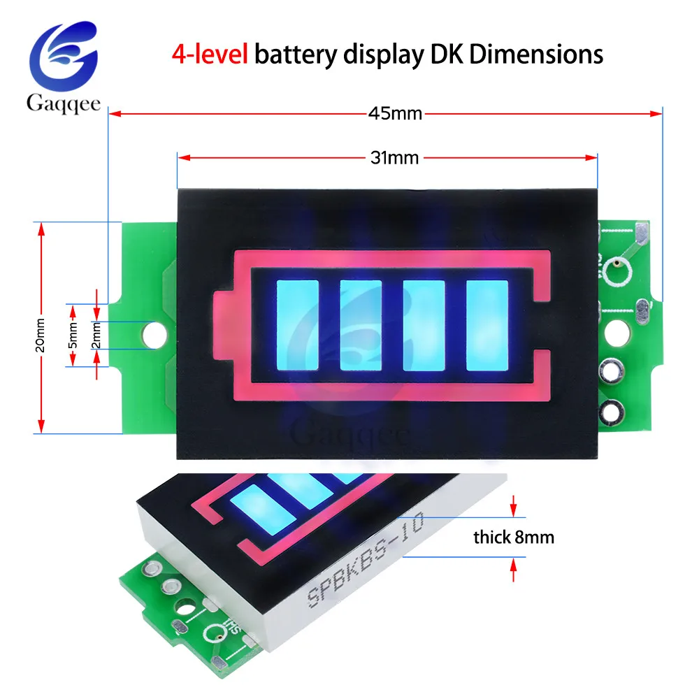 1S/2S/3S /4S/6S/7S Battery Capacity Indicator Meter Power Level Tester Module Display Board Panel For 18650Li-po Li-ion Battery