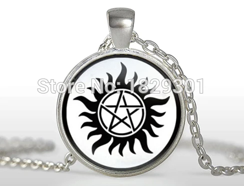 2017 Special Offer Hot Maxi Necklaces Collares Collier Supernatural Sam Dean Winchester Necklace Jewelry Glass Dome Pendant HZ1