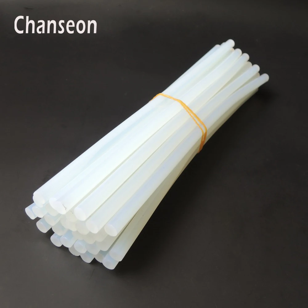 Chanseon 20pcs/lot 7mm X 270mm Hot Melt Glue Sticks for Heat Glue Gun DIY High Viscosity Adhesive Glue Stick Repair Tool