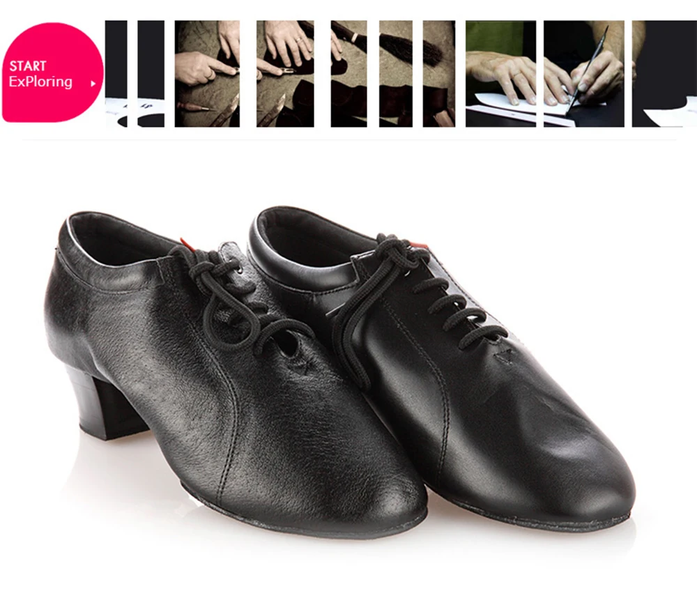 BD Latin Dance Sport SCHUHE Beruf Ballsaal Schuh Moderne Weiche Rindsleder Echtes Leder Tragbare 419 Weiß Jazz Slip-UP HEIßER – Detail 6