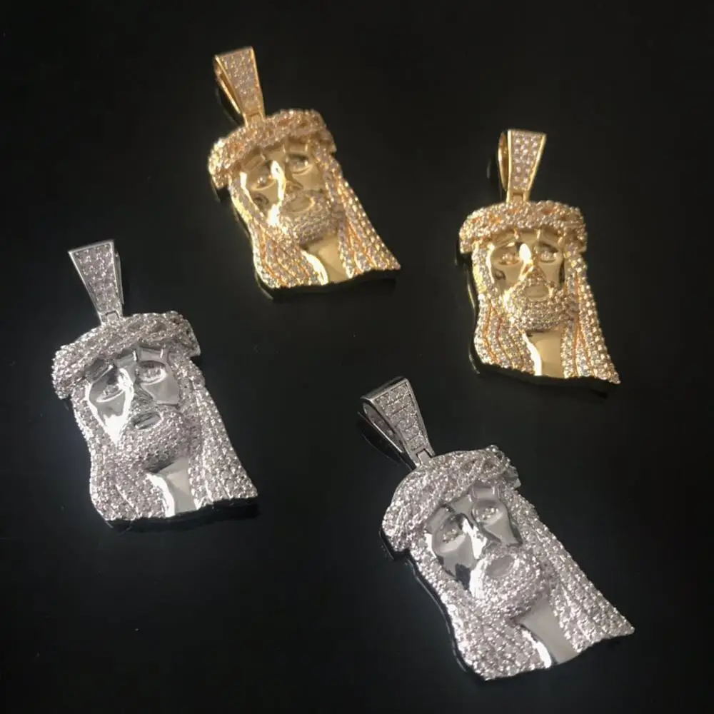 Hiphop jewelry iced out Jesus Pendant