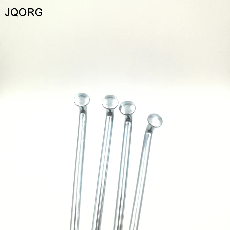 JQORG Spokes 8G Diameter 4.0mm Motorcycle Spokes Galvanization Surface Electric Motorcycle Spokes J-BEND Electric Bike Spokes