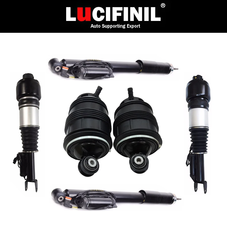 

LuCIFINIL 6pcs Front Suspension Air Spring Rear Air Ride Fit Mercedes W211 2193260400 2113200725(825) 2113206013 2113209313