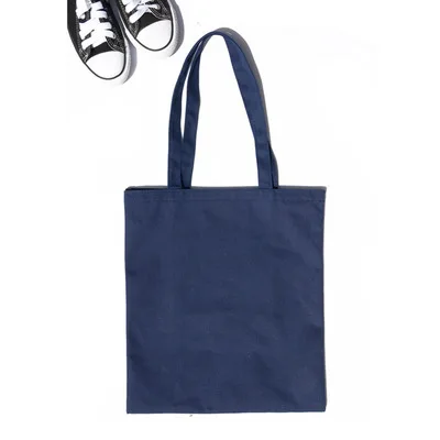 Multicolor High-Quality Women Men Handbags Canvas Tote Bags Reusable Cotton Grocery Zippered Shopping Bag Eco Foldable