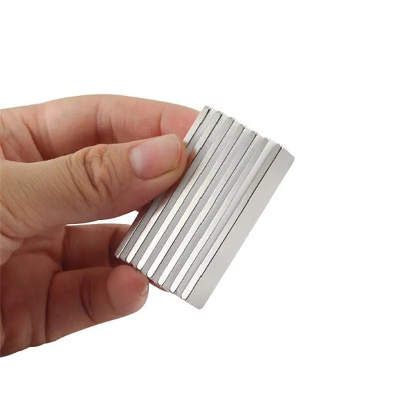 LEDERE 10 pcs 50*10*2.5 Super Strong Block Cuboid Oblong Magnets 50x10x2.5 mm Rare Earth Neodymium Magnet 50x10x2.5 mm N35