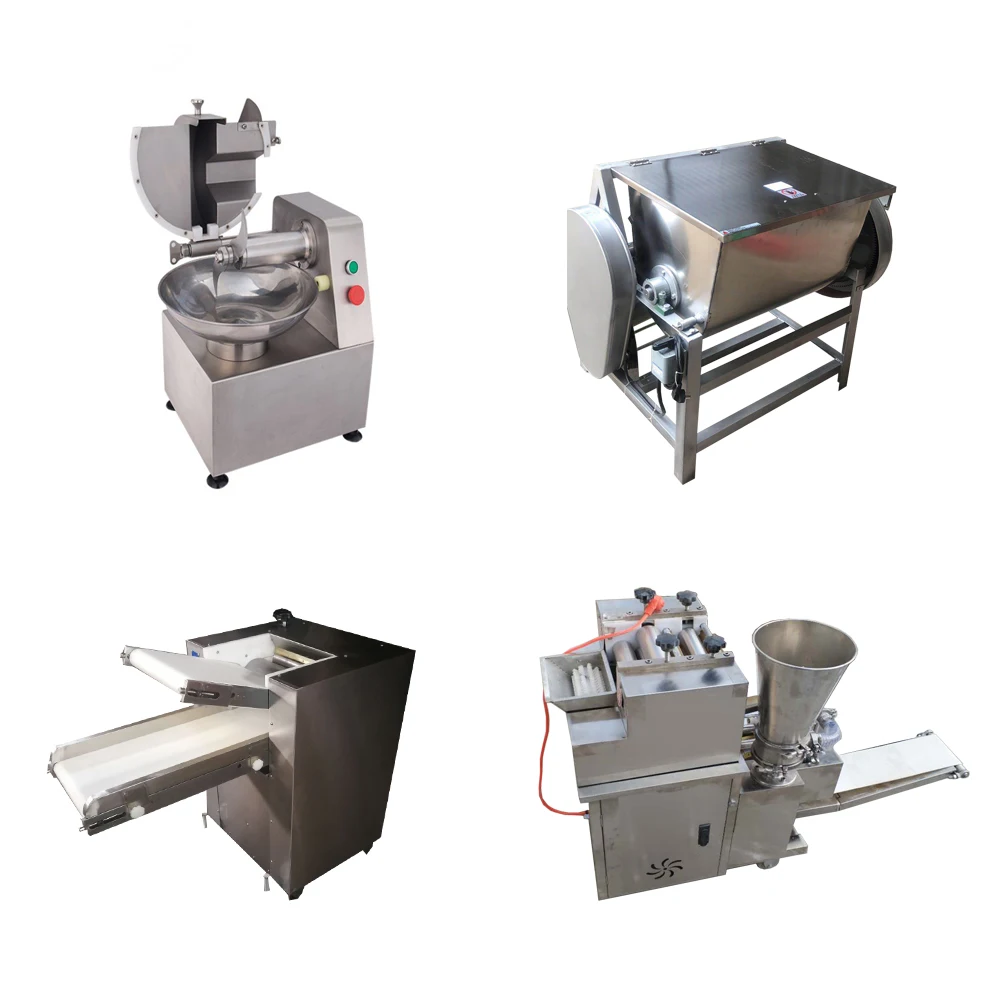 Dumpling Processing Line With Chopper Mixer Dough Mixer Dough Kneading Machine