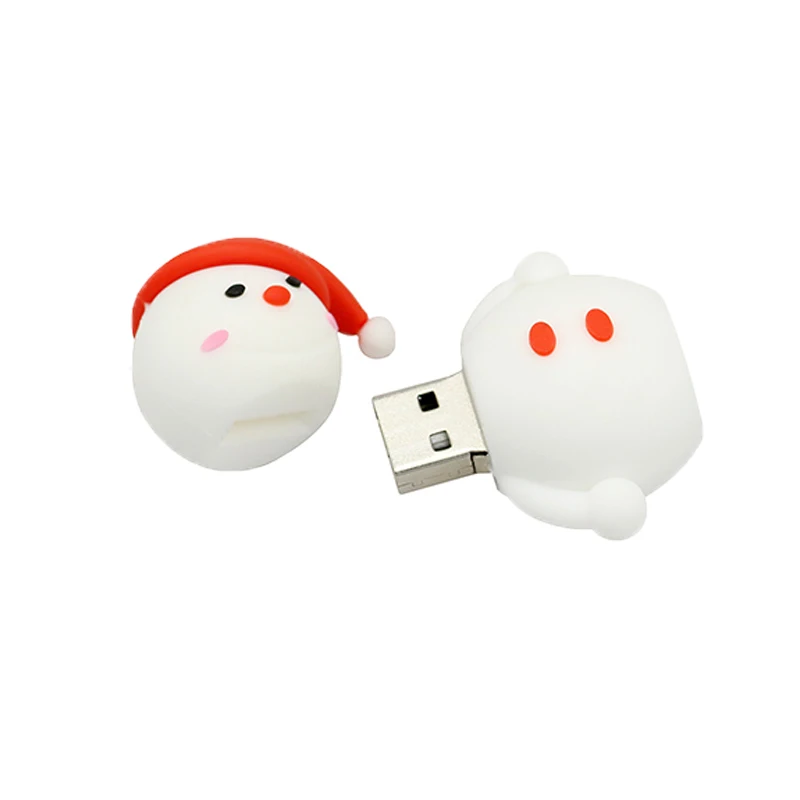 Unidad Flash Usb con dibujo de ciervo y muñeco de nieve, lápiz de memoria, 4GB, 8GB, 16GB, 32GB