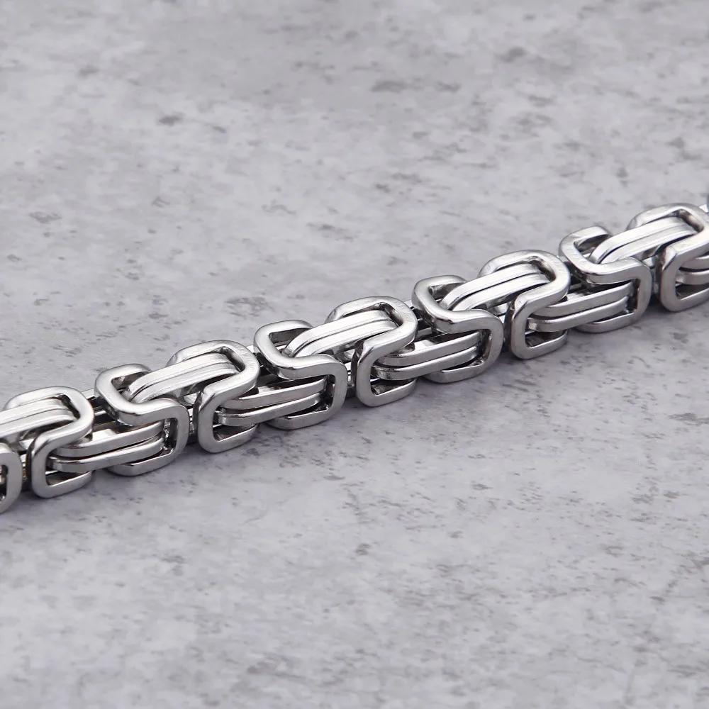 4/5/6/8mm Royal Chain Bracelet For Men Stainless Steel punk Rock Charm Jewelry 2021 Gift