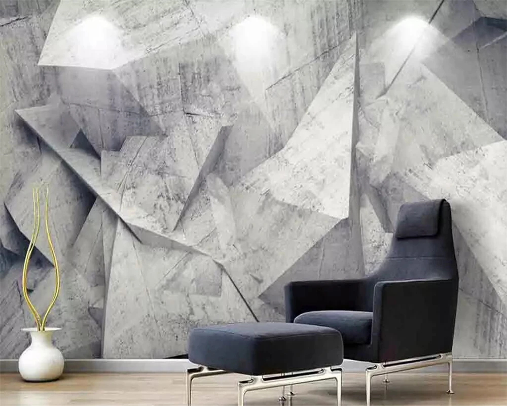 

wellyu Custom 3d wallpaper Nordic minimalistic abstract line geometry 3d murals marble TV background wall papers home decor 3d